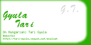 gyula tari business card